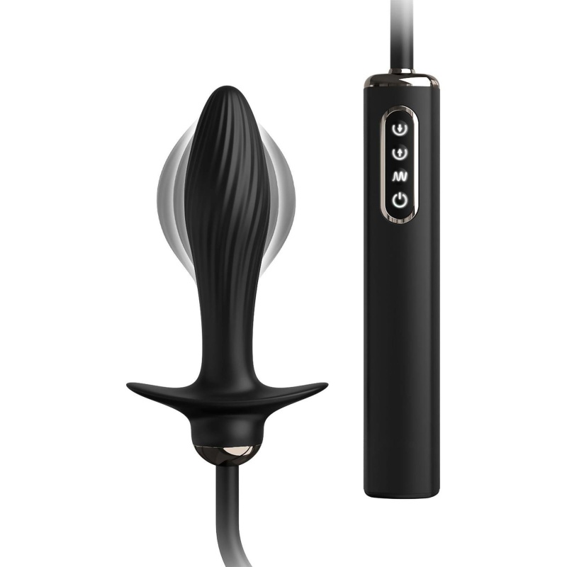 ANAL FANTASY ELITE AUTO-THROB INFLATABLE VIBRATING PLUG BLACK - 1