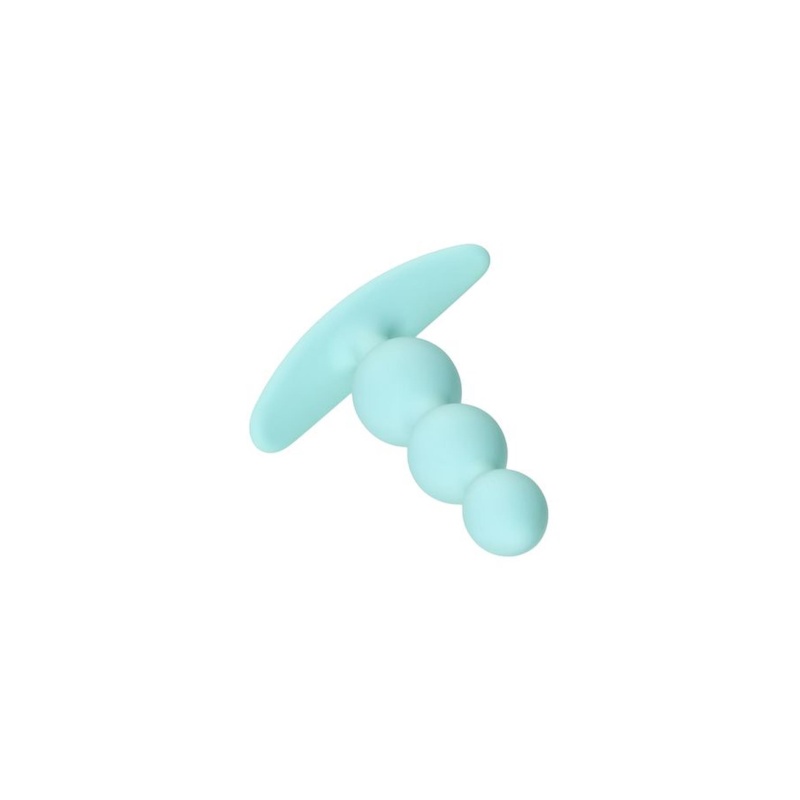 Zatyczka analna ToDo Triple - silikonowa, miętowa, 10,5 cm, Ø 2,4 cm - 3