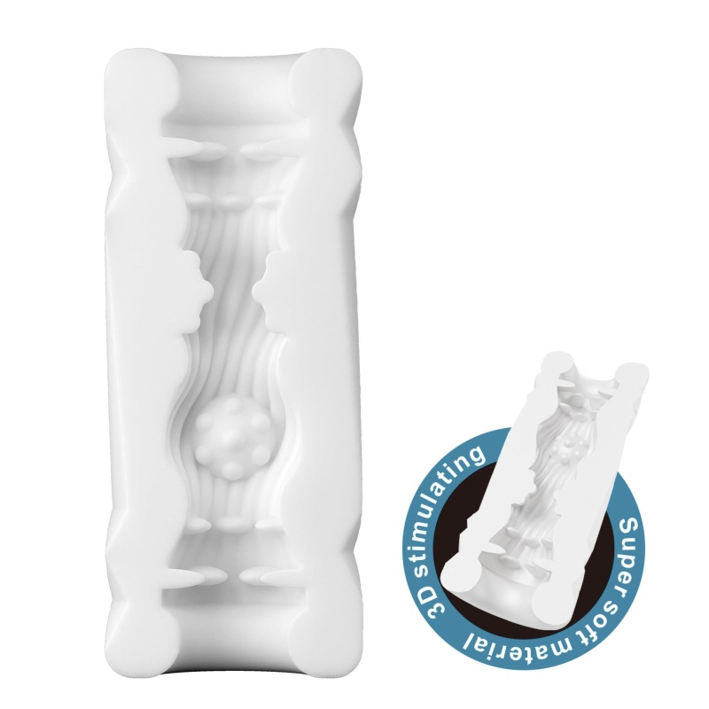 Masturbator Model 2 - manualny, z TPR, w kształcie puszki - 4