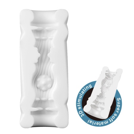 Masturbator Model 2 - manualny, z TPR, w kształcie puszki - 4