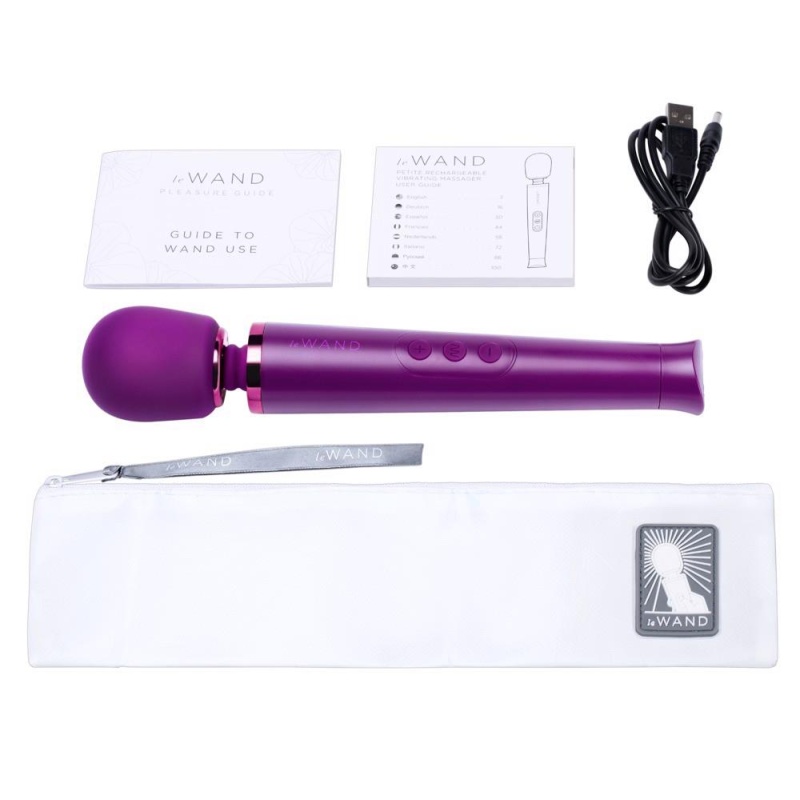 Le Wand Petite Cherry - różdżka do masażu z elastyczną szyjką, długość 25,4 cm - 8