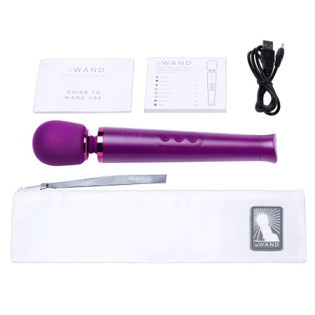 Le Wand Petite Cherry - różdżka do masażu z elastyczną szyjką, długość 25,4 cm - 8