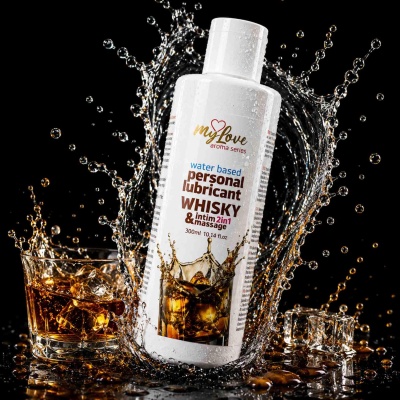 Aroma Series Whisky – lubrykant wodny 2w1, 300 ml - 1 2