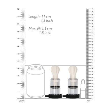 E-Stimulation Bi-Polar Nipple Suckers - 10