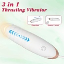 Vibrating Silicone Love EGG USB 7 vibration and thrust functions / Remote control White - 3