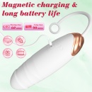 Vibrating Silicone Love EGG USB 7 vibration and thrust functions / Remote control White - 7