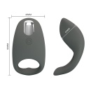 Wibrujący pierścień erekcyjny Master Ring - silikon medyczny, 7 trybów wibracji, średnica wewnętrzna 4,5 cm - 7