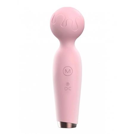 Masażer typu wand Mini Wand Pink - silikonowy, 10 trybów, długość 15 cm, obwód 4,2 cm - 1