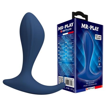 Masażer prostaty Bill - silikonowy, ergonomiczny, 11,8 cm - 1