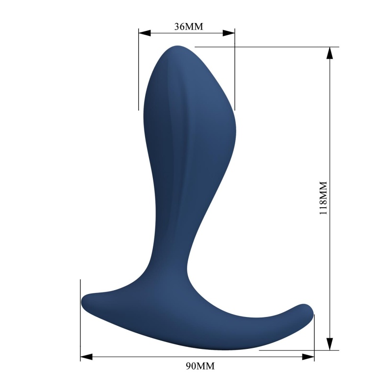 Masażer prostaty Bill - silikonowy, ergonomiczny, 11,8 cm - 7