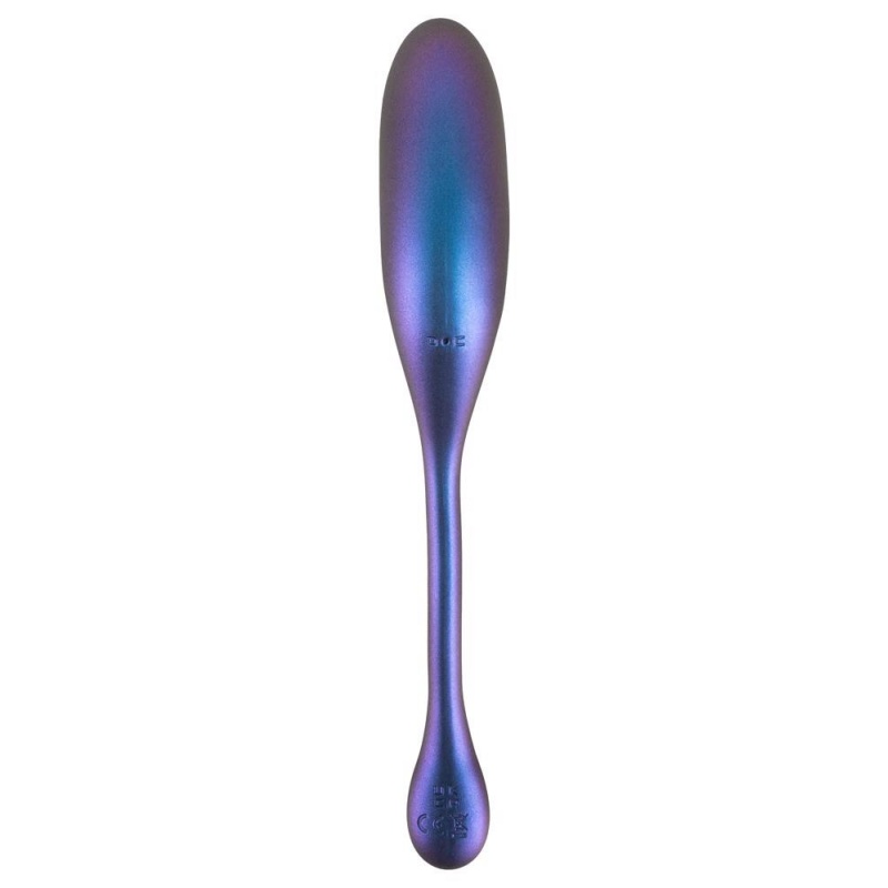 Metallic Flexible Double - podwójny wibrator z elastycznym wibro-króliczkiem, 22,5 cm - 5