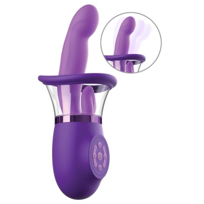 Wibrator Ultimate Pleasure Pro Plus – stymulacja punktu G, ssanie wulwy i języczek, 24,1 cm - 1 2