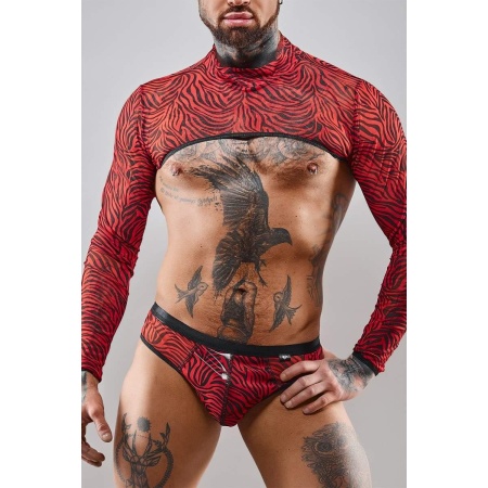 Krótki top, z długimi rękawami - XXL - 1