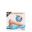 Dildo samosmarujące Glide 7 z przyssawką i jądrami, 17,7 cm - 3