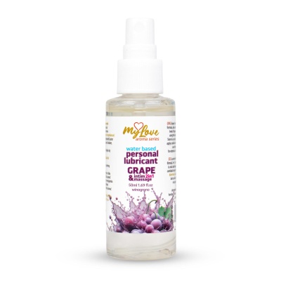 Preparat intymny i do masażu Aroma Series 2w1 Grape 50ml - 1