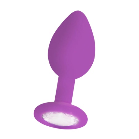 Diamond Butt Plug - Regular purple - 1
