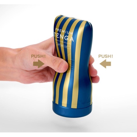 Masturbator jednorazowy Premium Soft Case Cup z regulowanym podciśnieniem, 15,5 cm - 3