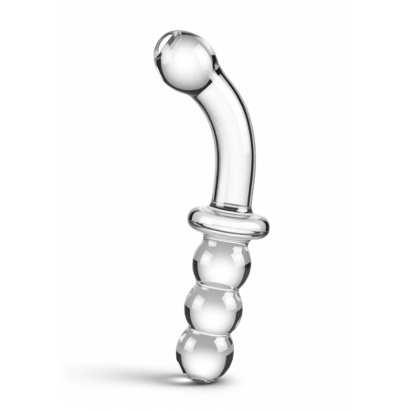 Dildo szklane dwustronne Dual-Ended Anal & G-spot 19 cm - 5