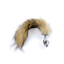 Plug analny Plug-Fox TAIL Brown XL - wtyk stożkowy 6,5 cm ze stali nierdzewnej, średnica 2,7 cm, kita 38,5 cm - 4