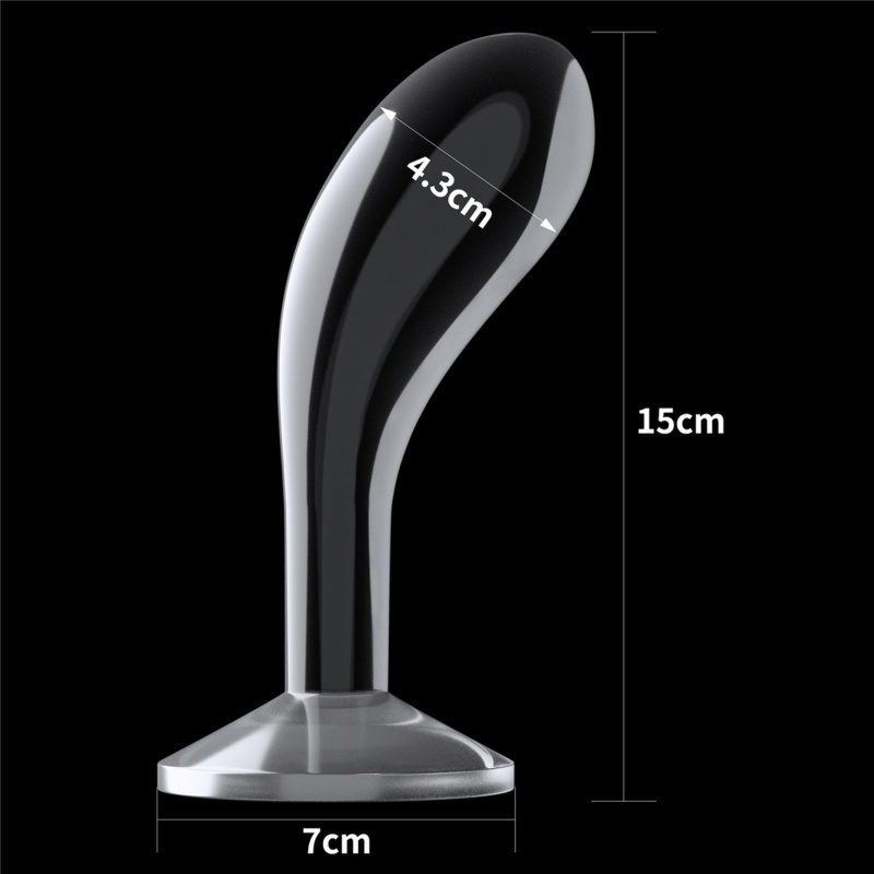 Stymulator prostaty LoveToy Flawless Clear Prostate Plug 15 cm przezroczysty - 5