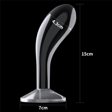 Stymulator prostaty LoveToy Flawless Clear Prostate Plug 15 cm przezroczysty - 5
