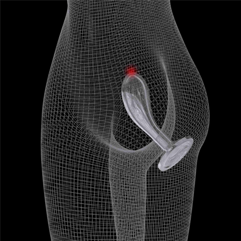 Stymulator prostaty LoveToy Flawless Clear Prostate Plug 15 cm przezroczysty - 7