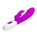 Wibrator króliczek Naughty Bunny - 30 trybów wibracji, podwójna stymulacja, giętki trzon, 19,8 cm - 5