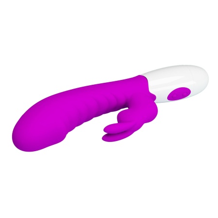 Wibrator króliczek Naughty Bunny - 30 trybów wibracji, podwójna stymulacja, giętki trzon, 19,8 cm - 6