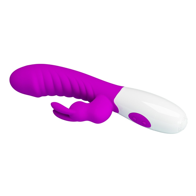 Wibrator króliczek Naughty Bunny - 30 trybów wibracji, podwójna stymulacja, giętki trzon, 19,8 cm - 7