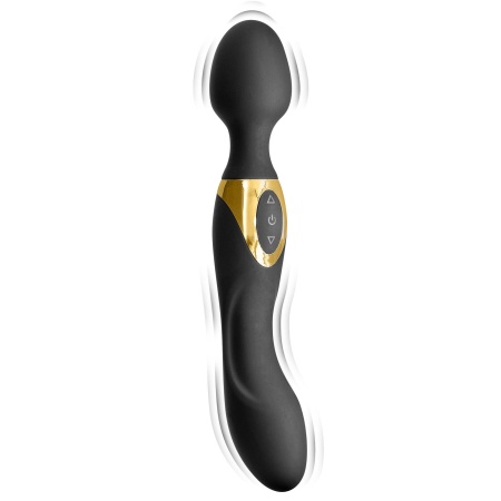 Wibrator wand 2 w 1 My Goddess z silikonem FDA, 2 silniki, 10 programów, 22,5 cm - 1