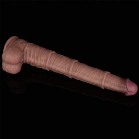 Dildo realistyczne dwuwarstwowe XXL 40,6 cm - 12