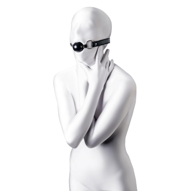 Anonymo gag, TPR, black, 64 cm - 3