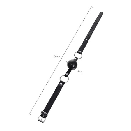 Anonymo gag, TPR, black, 64 cm - 5