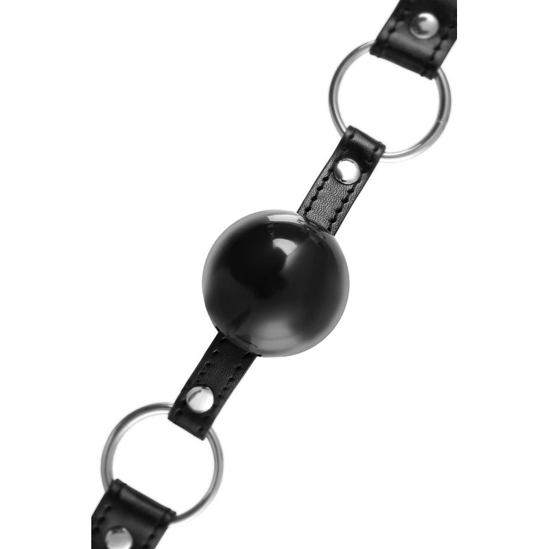 Anonymo gag, TPR, black, 64 cm - 6