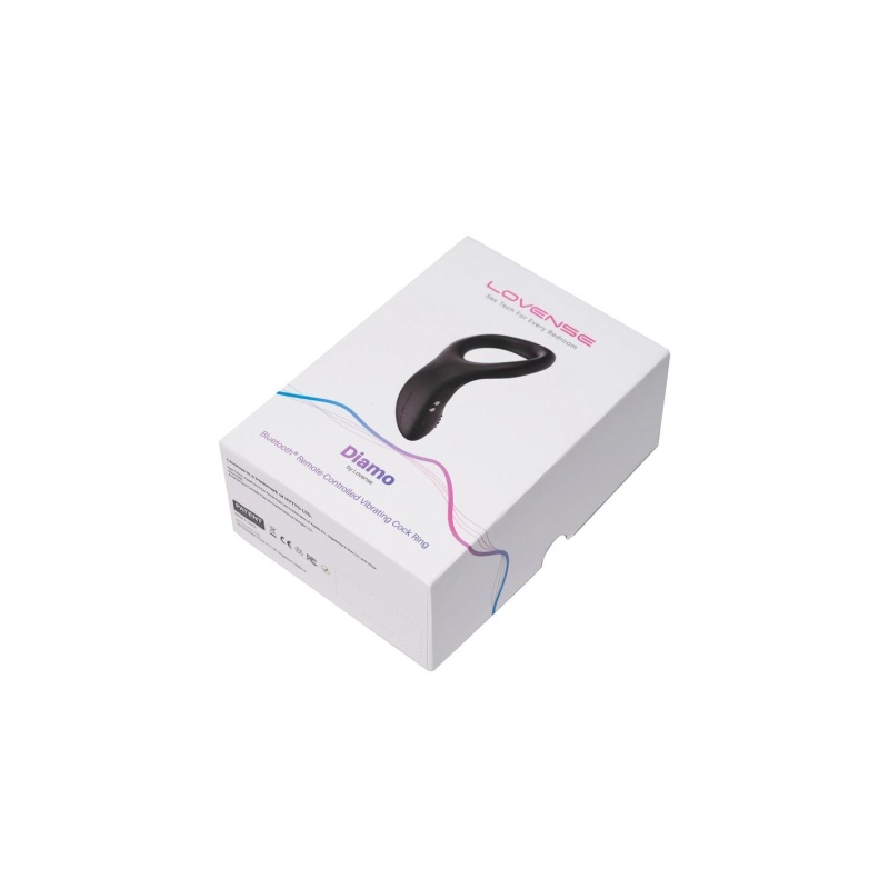 Diamo Pierścień Erekcyjny z Wibracją Krocza i Sterowaniem Aplikacją, dł. 8,9 cm - 7