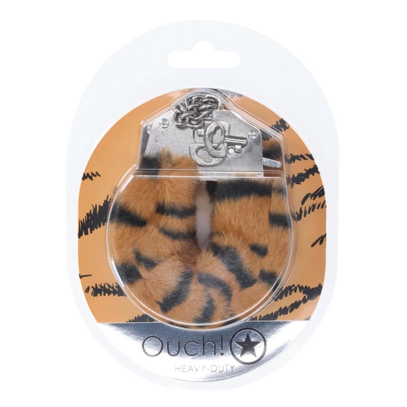 Heavy-duty Fluffy Handcuffs - Tiger - 2