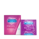 Pasante Prezerwatywy teksturowane Ribs & Dots Intensity 3 sztuki, 52 mm, 19 cm - 1