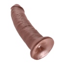 Realistyczne Dildo 9″ Brown – Podstawa Ssąca, Montaż w Uprzęży, 24 cm, Ø 5,3 cm, PVC bez ftalanów - 6