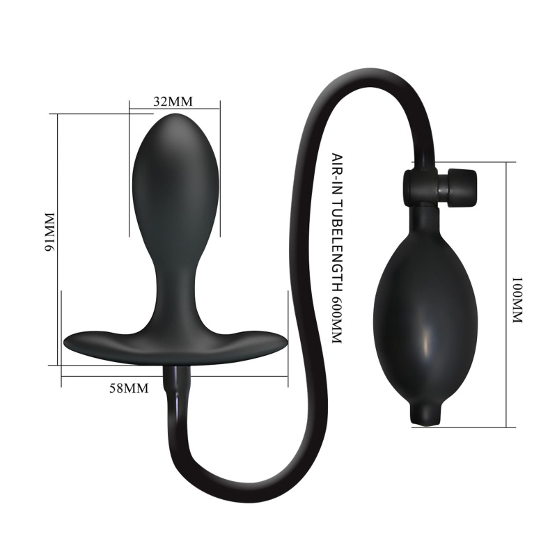 Korek analny Inflatable Anal Plug z regulacją objętości, 13 cm - 8