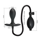 Korek analny Inflatable Anal Plug z regulacją objętości, 13 cm - 8