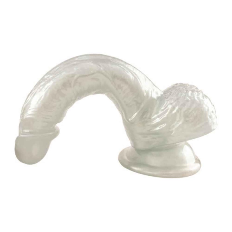 Pearlescent dildo Mabe Pearl White - 3