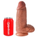 Dildo realistyczny Chubby Tan z podstawą ssącą 22,9 cm - 2