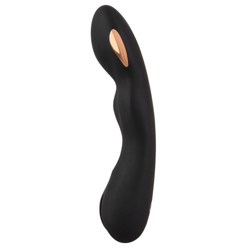 E-Stim G-Spot Vibrator – zakrzywiony stymulator z podwójnym silnikiem, elektrostymulacją i wibracją, 20,2 cm - 4