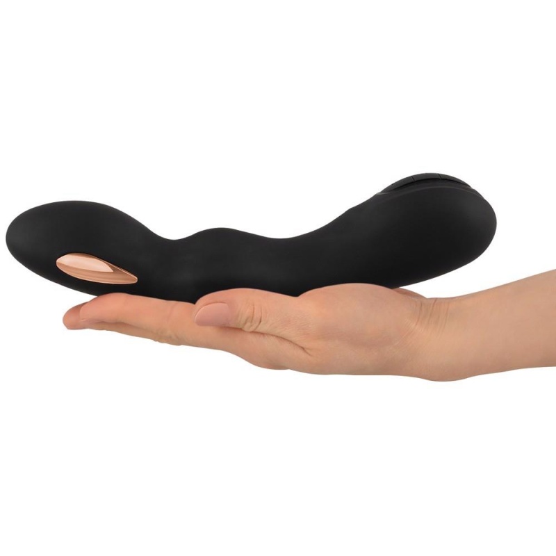 E-Stim G-Spot Vibrator – zakrzywiony stymulator z podwójnym silnikiem, elektrostymulacją i wibracją, 20,2 cm - 5
