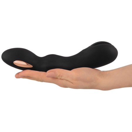 E-Stim G-Spot Vibrator – zakrzywiony stymulator z podwójnym silnikiem, elektrostymulacją i wibracją, 20,2 cm - 5