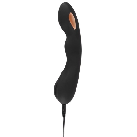 E-Stim G-Spot Vibrator – zakrzywiony stymulator z podwójnym silnikiem, elektrostymulacją i wibracją, 20,2 cm - 7