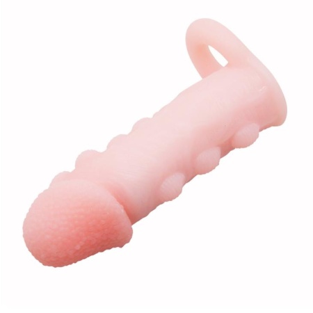 Nakładka Brave Man na penisa z wypustkami i pierścieniem 12-14 cm - 5