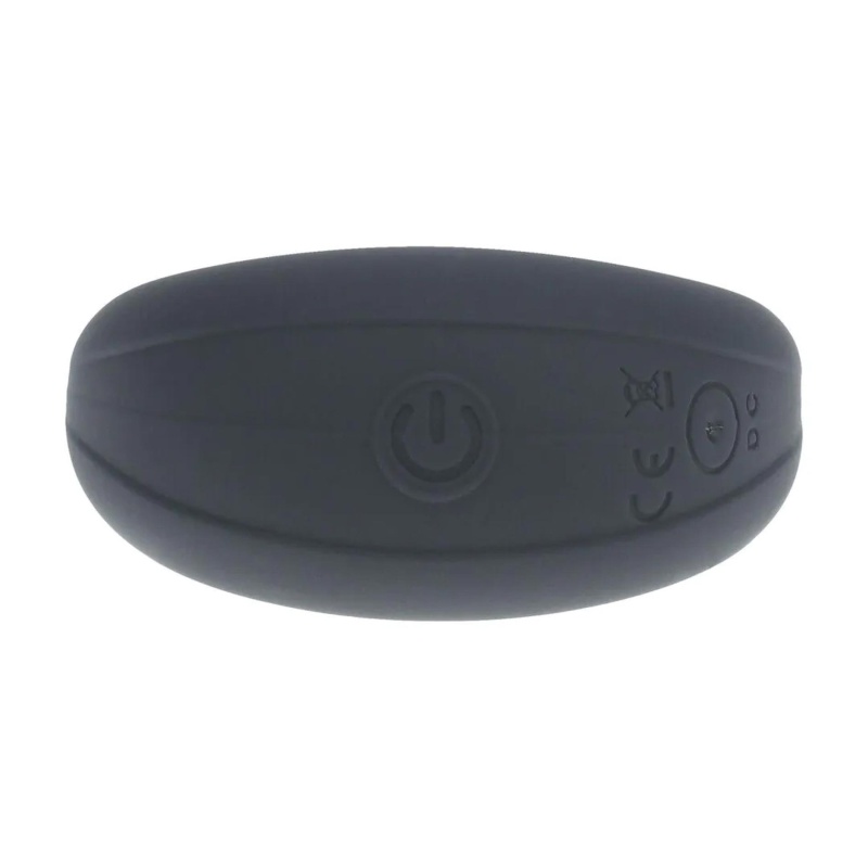 Vibrating Liquid Silicone Cock and Ball Ring - Black - 6