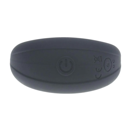 Vibrating Liquid Silicone Cock and Ball Ring - Black - 6