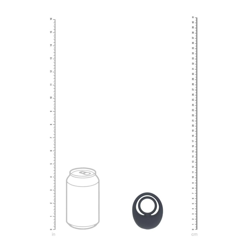 Vibrating Liquid Silicone Cock and Ball Ring - Black - 7